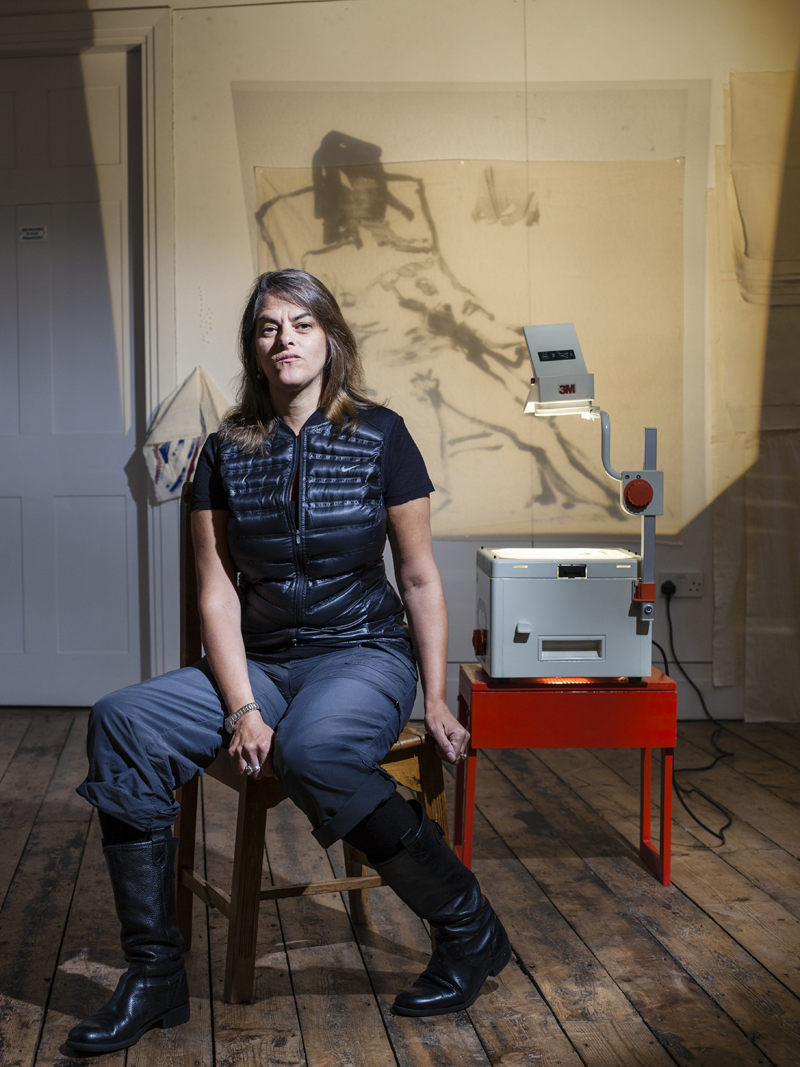 Tracey Emin at her East London Studio for Time Out London